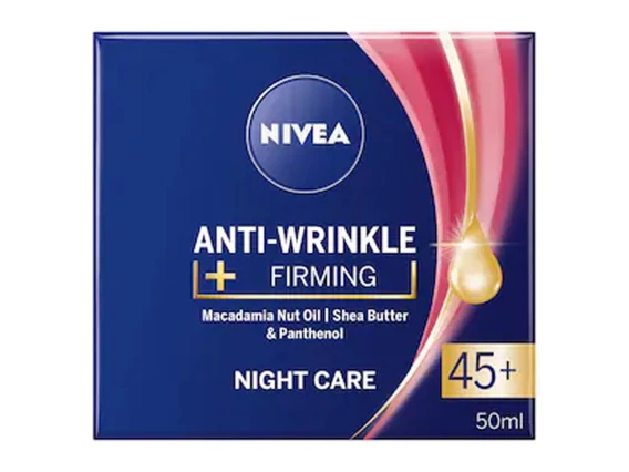 Crema de fata de noapte Nivea Anti Wrinkle 45+ NightCare 50ml