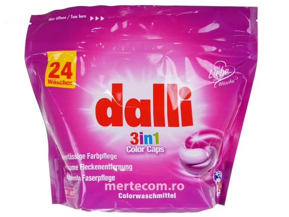 Capsule pentru rufe colorate 3in1 Dalli 24 bucati