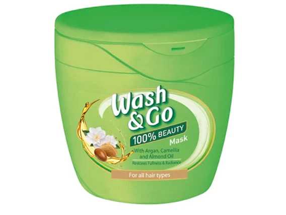 Masca de par Wash&Go pentru toate tipurile de par cu ulei de argan 300 ml