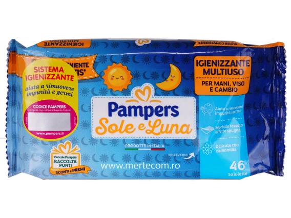 Servetele umede Pampers Sole e Luna 46buc
