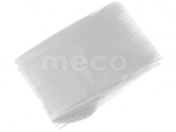 Cutite plastic de unica folosinta albe 100bucati/set