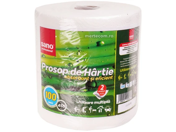 Prosop hartie Sano 455foi 2straturi 100m