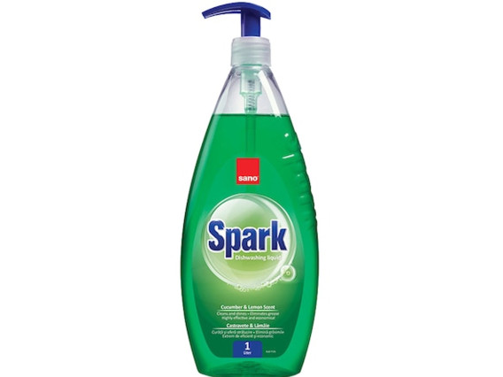 Detergent vase Sano Spark 1litru (Castravete)