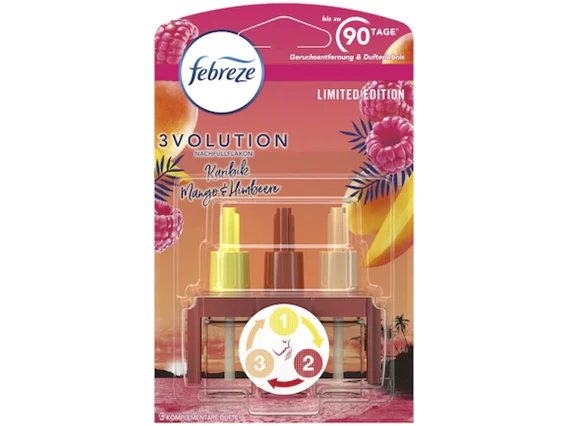 Rezerva odorizant electric Ambi Pur 3volution 3bucati (Caraibe Mango Zmeura)