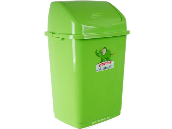 Cos gunoi cu capac batant Fantasy 10L H-36 cm (Verde)