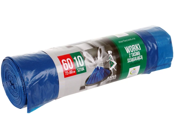 Saci menajeri cu snur Anna Zaradna 60 litri 10 bucati