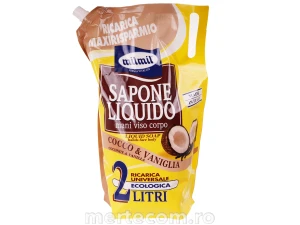 Sapun lichid rezerva Milmil 2L (Aroma: Cocco&Vanilie)
