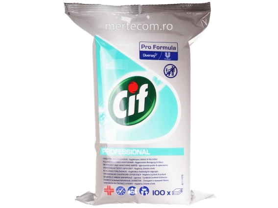 Servetele umede universale igienice Cif Profesional 100bucati