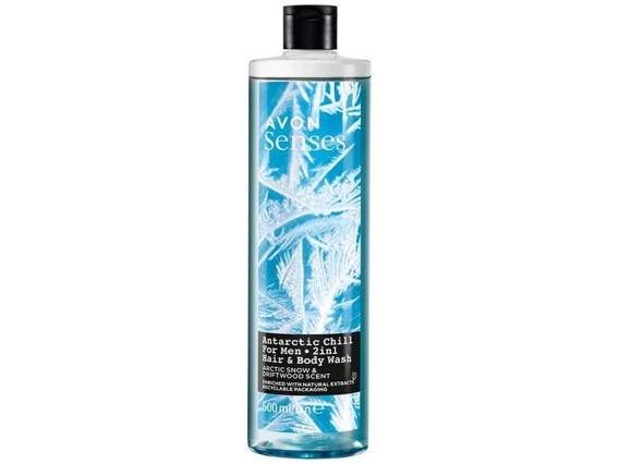 Sampon si gel de dus 2in1 Avon Senses Men Antarctic Chill 500ml