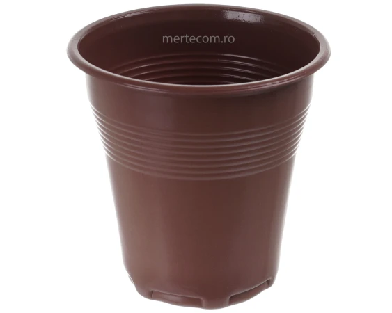 Pahare plastic maro 160ml 100 bucati