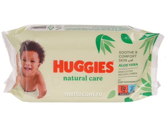 Servetele umede Huggies Natural Care 56 buc