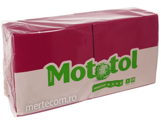 Servetele colorate laminate 2straturi 120bucati (Bordo)
