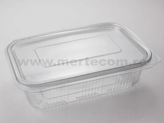 Caserole transparente cu capac PET 750cc