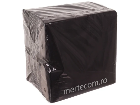 Servetele masa colorate Alia 33x33cm 3straturi 100bucati (Negru)
