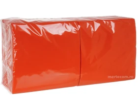 Servetele masa colorate Papely 33cmx33cm 2straturi 250bucati (Portocaliu)