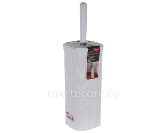 Set wc plastic alb Elegannce 11x11x40cm