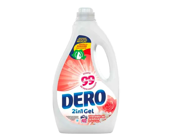 Detergent rufe lichid automat Dero 2in1 1litru (Trandafir)
