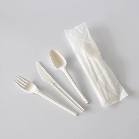 Set catering Bio Tris Furculita Cutit Lingura 100bucati
