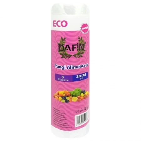 Pungi alimentare Dafin 28X36cm 3kg 300buc/rola