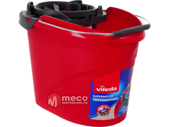 Galeata cu storcator Vileda Super Mocio 10 L Rosu