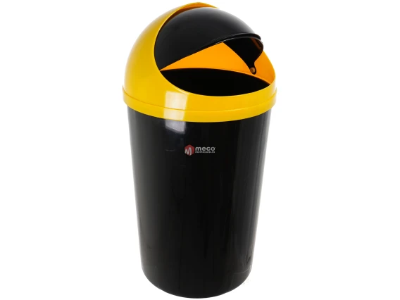 Cos gunoi Cosmo cu capac glisant 30L H-62 cm (Galben)