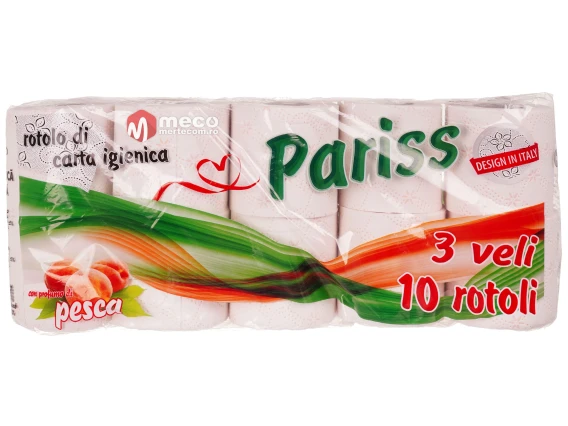 Hartie igienica Pariss 10 role 3 straturi 115 foi