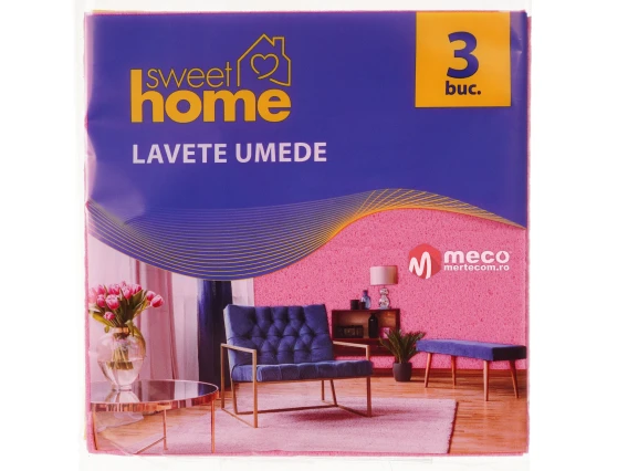 Lavete umede Sweet Home 3buc