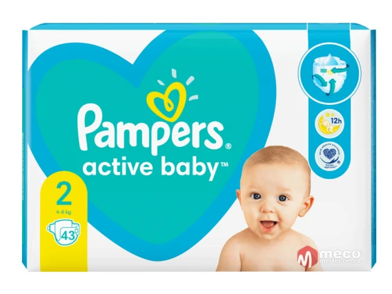 Pampers active baby numarul 2 43 bucati