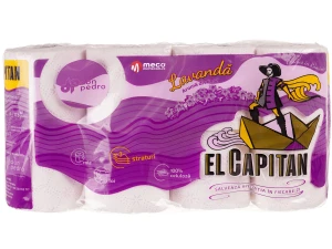 Hartie igienica El Capitan 8role 3straturi (Lavanda)