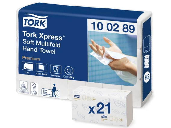 Prosoape hartie z Tork Premium Soft Xpress 100289 25x21cm 2straturi
