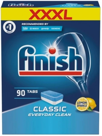Detergent vase pentru masina de spalat Finish Lemon 90 tablete