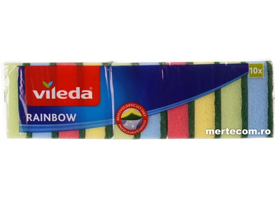 Bureti vase Vileda Rainbow 10bucati