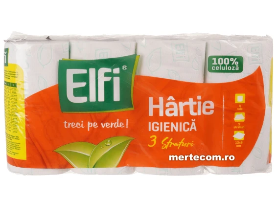 Hartie igienica Elfi 8 role 3straturi