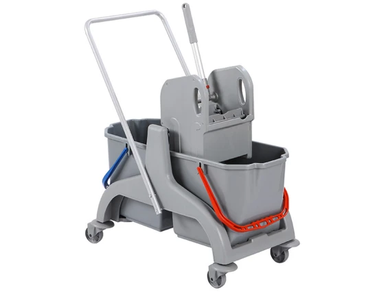 Carucior curatenie Bayersan 2 galeti x 25 litri cu storcator profesional