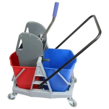 Carucior curatenie 2 galeti 18 litri storcator profesional