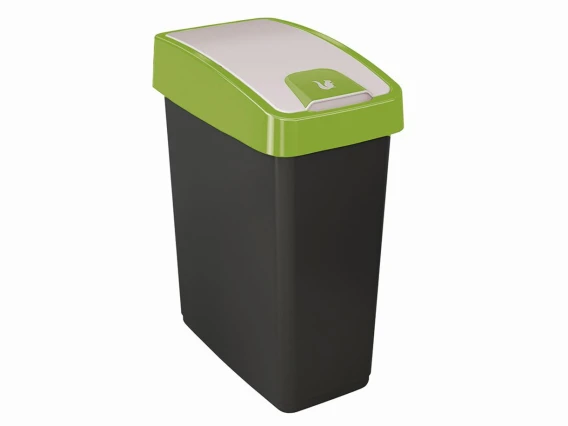 Cos gunoi cu deschidere dubla Keeeper 25 litri H-47cm (Verde)