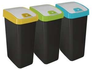 Cos gunoi cu deschidere dubla Keeeper 45 litri H-61cm