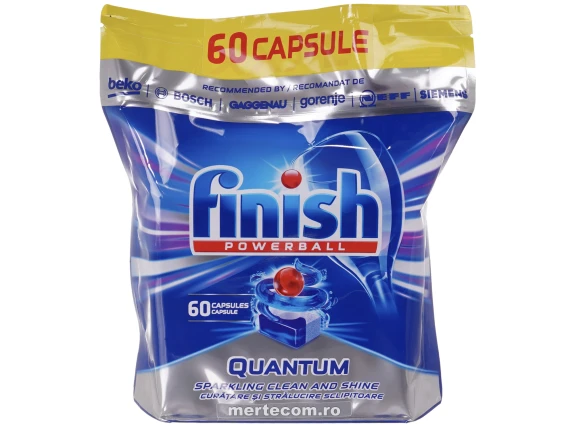 Detergent vase pentru masina de spalat Finish Quantum Max 60tablete
