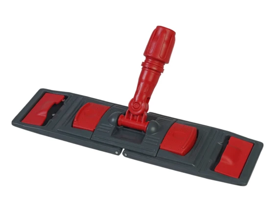 Suport mop plat profesional rosu 40cm, cu urechi si buzunare