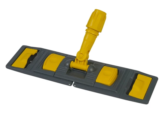 Suport mop plat profesional galben 40cm, cu urechi si buzunare