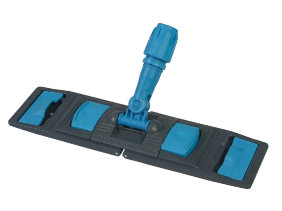 Suport mop plat profesional albastru 40cm, cu urechi si buzunare