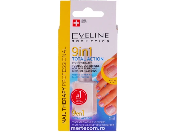 Tratament pentru unghii Eveline 9in1 Total Action