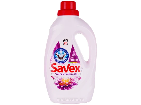 Detergent lichid pentru rufe Savex 1,1litri (Color)