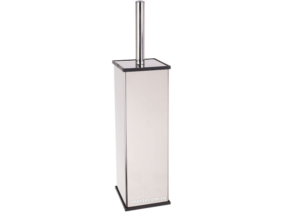 Perie wc patrata inox Elegant Meco 374 H-36cm