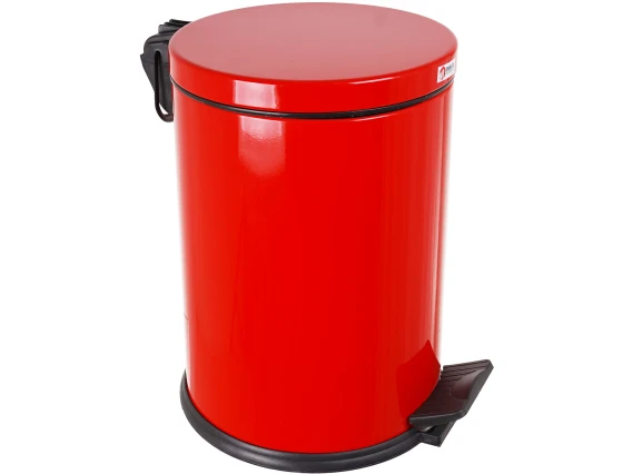 Cos gunoi cu pedala 12 litri rosu Meco 815K H-35cm