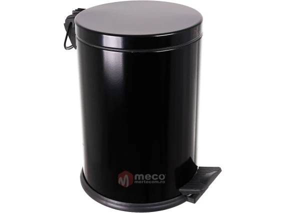 Cos gunoi cu pedala 12 litri negru Meco 815S