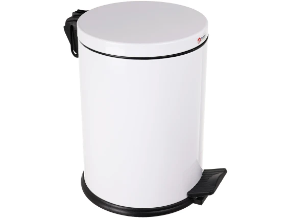 Cos gunoi cu pedala 12 litri alb Meco 815B H-35cm