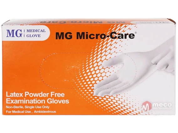 Manusi latex nepudrate MedicalGlove(100buc/cutie) marimea L
