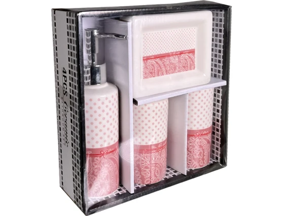 Set baie portelan 4 piese Flower