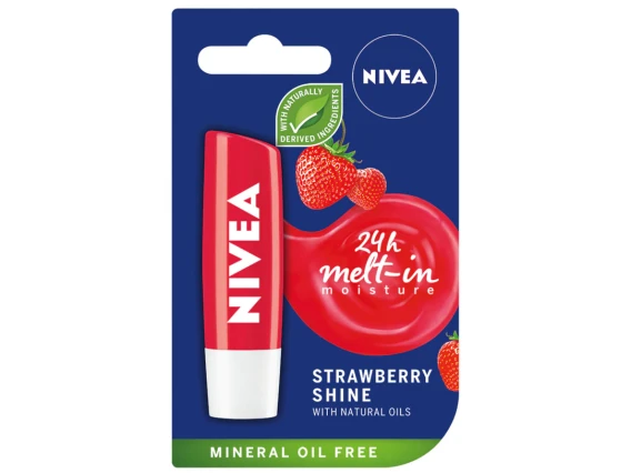 Balsam pentru buze Nivea Strawberry Shine 4.8g